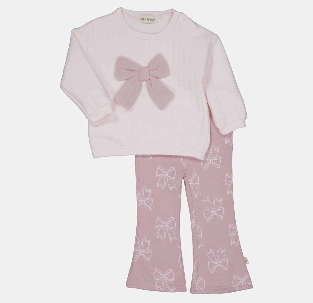 Ensemble rose avec nœud